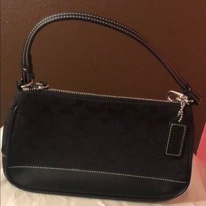 Small black coach purse
